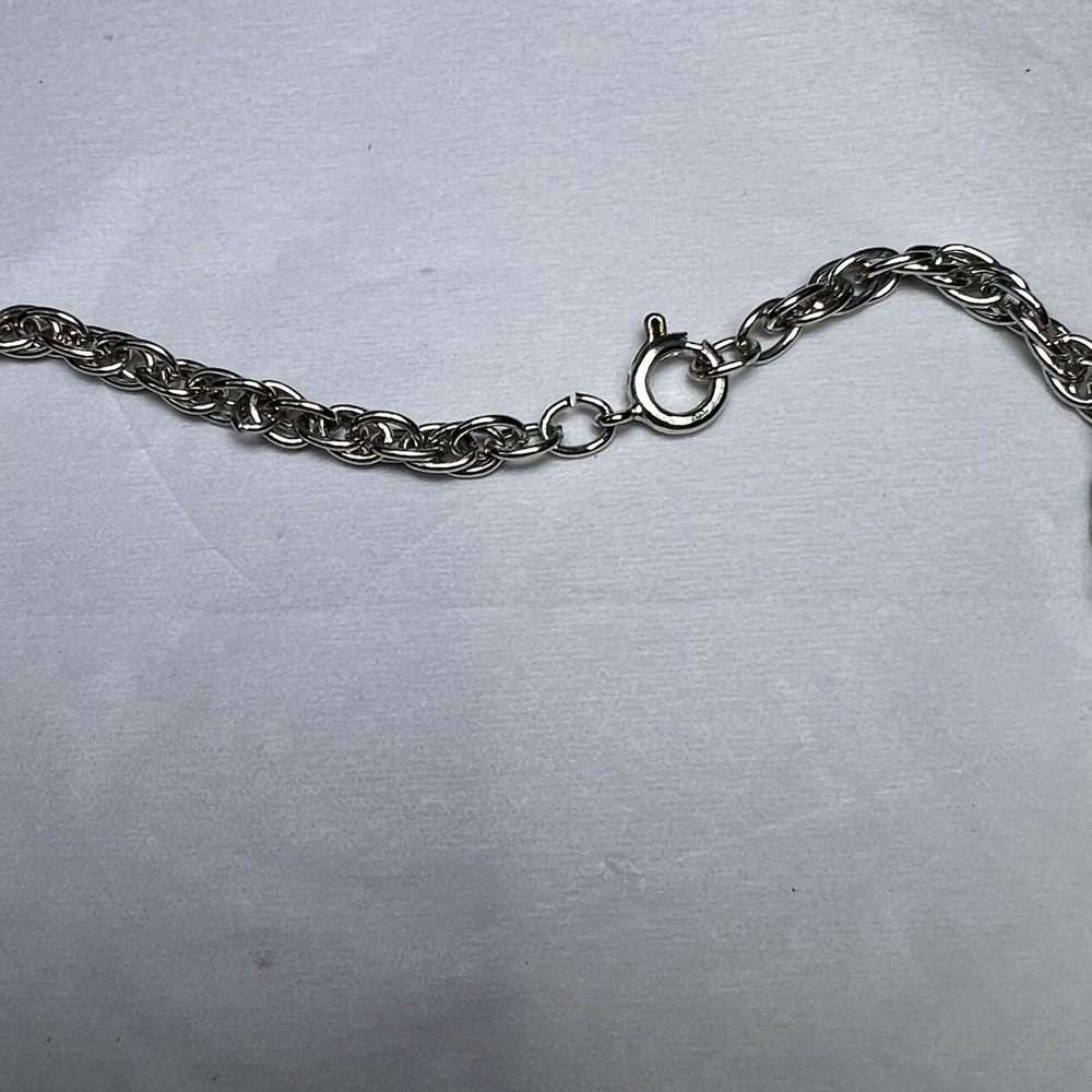 925 Sterling Silver Dime Bezel Coins Prong‎ Back Illusion Edge 24" Chain - Picture 3 of 6